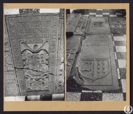 Convento de Franciscanas de Santa Clara en Alcalá de Henares [Lápidas sepulcrales de la iglesia. ...