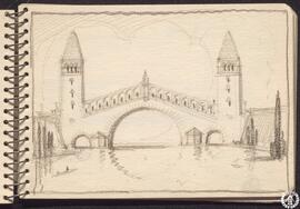 [Cuaderno 1. Vista de puente sobre río]