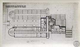 Concurso Nacional de Arquitectura 1933. Anteproyecto de Museo de Arte Moderno. Planta 2