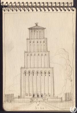 [Cuaderno 1. Vista frontal de torre]