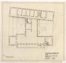 Palacio de la Alameda de Osuna en la calle Alameda de Osuna s/n en Madrid. Estado actual. Planta ...