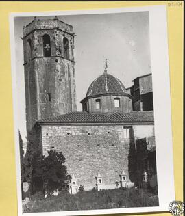 Iglesia arciprestal de Sant Mateu [Torre-campanario y vista de la cúpula]