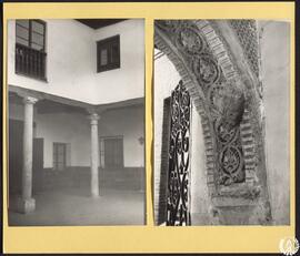 Colegio de Filipenses en Alcalá de Henares [Patio y detalle de un arco]