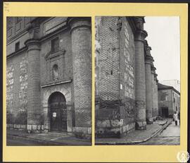 Convento de Franciscanas de Santa Clara en Alcalá de Henares [Portada principal y contrafuertes d...