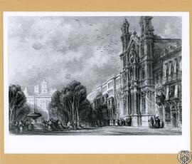 Paseo de la Alameda de Cádiz [Iglesia del Carmen y vista de la Alameda Apodaca]