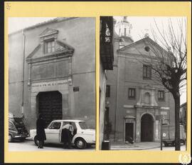 [Fachadas principal y lateral de la iglesia] del convento de Agustinas de Santa María Magdalena [...