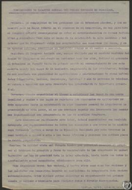 Conclusiones de carácter general del Primer Congreso de Urbanismo