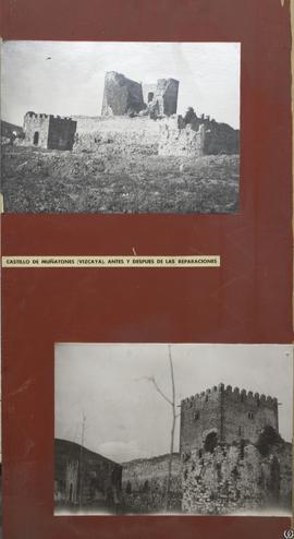 Castillo de Muñatones, Vizcaya. Antes y después de las reparaciones