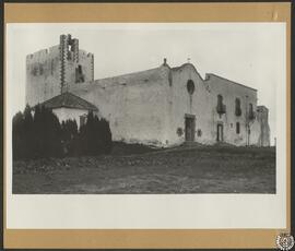 Ermita de San Sebastián de Palafrugell, Gerona. Exterior, vista del conjunto de los edificios