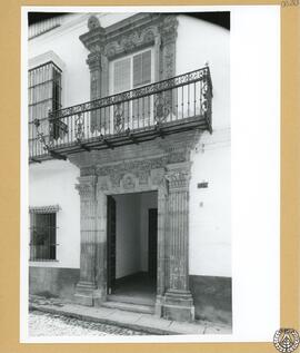 Casa de don Jerónimo Angulo en Sanlúcar de Barrameda. Detalle de la fachada