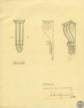 Croquis. Iglesia de San Marcos [Dibujos de la Escuela Superior de Arquitectura]