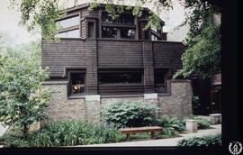 Viviendas unifamiliares. Extranjero. Frank Lloyd Wright. Estudio Frank Lloyd Wright. Oak Park III, Chicago. Un aspecto desde el exterior
