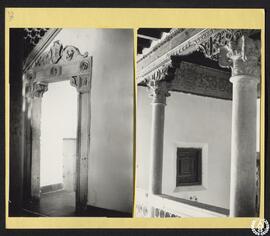 Convento de Carmelitas Descalzas de la Imagen en Alcalá de Henares. Columnas y hueco en la escalera