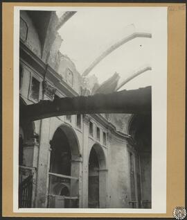 Iglesia de Santo Domingo de Puigcerdá, Gerona. Interior, ruinas de la nave