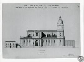 Concurso Nacional de Arquitectura. Anteproyecto de solución de crucero para la catedral de Vallad...