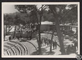 [Teatro al aire libre y pérgola-restaurante. I Feria Nacional del Campo, Madrid]