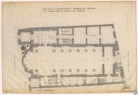 Proyecto de restauración y reforma del Oratorio del Caballero de Gracia en Madrid. Planta. Reformada