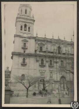Jaén [Catedral de la Asunción. Vista parcial de la fachada]