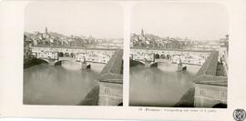 Firenze. Perspettiva sul Arno ed i ponti