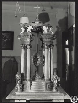 [Restauración y reforma del Oratorio del Caballero de Gracia, Madrid. Expositor para la Custodia ...