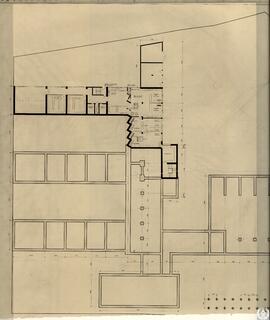 [Colegio y residencia de franciscanos en Vigo. Planta semisótano]