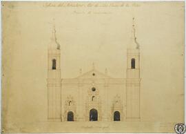 Iglesia del monasterio Alto de San Juan de la Peña. Proyecto de restauración. Fachada principal