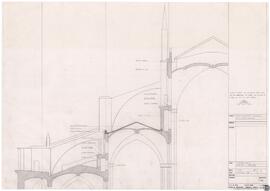 Obras de restauración y conservación de la catedral de Toledo. Cubiertas girola. Obra nueva y est...