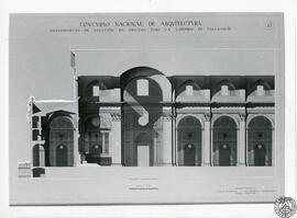 Concurso Nacional de Arquitectura. Anteproyecto de solución de crucero para la catedral de Vallad...