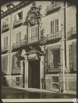 Madrid. Palacio en la carrera de S. Jerónimo [Palacio del Marqués de Miraflores. Portada]