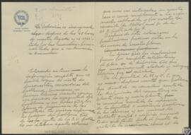 [Resumen de la memoria y diario de la visita realizada por la Comisión. Viaje a Estados Unidos y ...