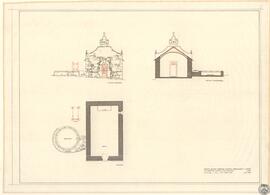 Ermita de San Lorenzo, fuente-abrevadero y potro, Villager de Laciana, Villablino, León. Planta, ...