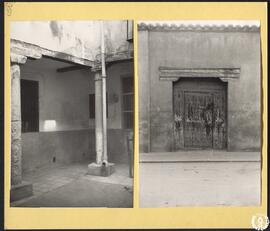 Alcalá de Henares [Patio y puerta de calle de una casa particular]
