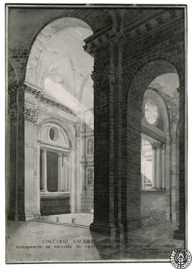 Concurso Nacional de Arquitectura. Anteproyecto de solución de crucero para la catedral de Vallad...