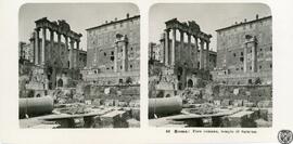 Roma. Foro romano, templo di Saturno