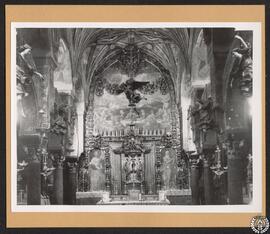 [Mezquita] Catedral de Córdoba. Capilla del Sagrario. Bóveda [y pintura mural de la Santa Cena so...