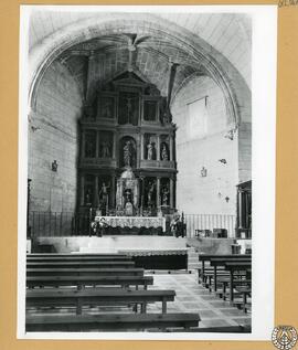 Iglesia parroquial de Zorita, Cáceres [Vista interior de la iglesia de San Pablo: bóveda de cruce...