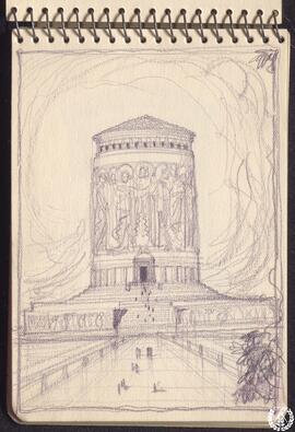 [Cuaderno 1. Vista de edificio monumental]