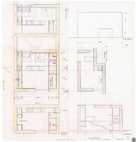 [Residence in Santa Fe. Summer pavilion] Plans, elevation, sections