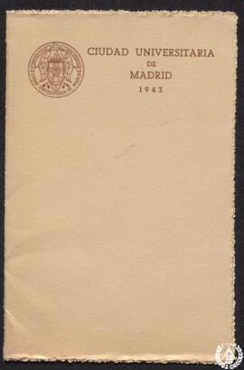 [Invitación para Modesto López Otero a los actos inaugurales de la Ciudad Universitaria de Madrid...