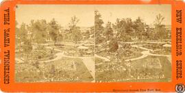 Centennial Views, Philadelphia. Horticultural Grounds from Horticultural Hall