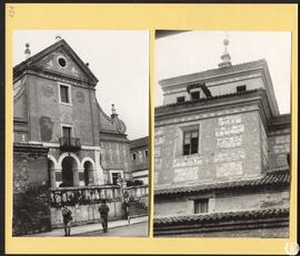 Convento de Trinitarios Descalzos de Alcalá de Henares [Fachada de la iglesia y detalle de los mu...