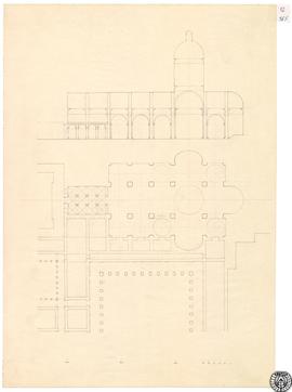 [Lámina XVI. Hipótesis "B" de la primera iglesia de Juan Bautista]