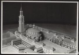 [Universidad laboral de Gijón. Maqueta. Vista aérea]