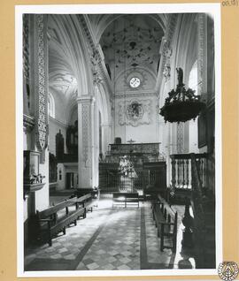 Parroquia de San Lucas de Jerez de la Frontera. Nave central y coro