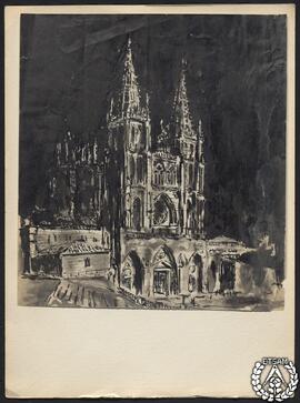 [Vista de la catedral de Burgos]