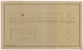 Planta. Frente. Posterior. Costado [Capilla en el Pinar de Abantos en San Lorenzo del Escorial. B...