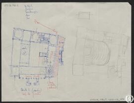 [Reconstrucción del palacio de la Alameda de Osuna, Madrid. Bocetos. Planta 2]