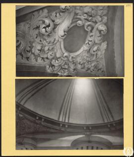 Colegio de Caraciolos [sic] de Alcalá de Henares. Escalera con bóveda y detalle de una pechina [C...