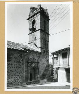 Iglesia de Santa María de Baños de Montemayor [Torre campanario y fachada norte]