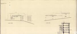 Alzado oeste. Alzado este. Sección B-B' [Residencia de ancianos de Orense]